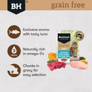 BLACK HAWK CAT WET FOOD GRAIN FREE CHICKEN WITH TUNA & OCEAN FISH 85G