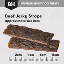 BLACK HAWK DOG BEEF JERKY STRAPS 100G