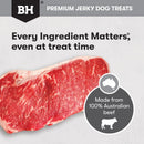 BLACK HAWK DOG BEEF JERKY STRAPS 100G