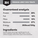 BLACK HAWK DOG CHICKEN JERKY STRAPS 100G