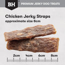 BLACK HAWK DOG CHICKEN JERKY STRAPS 100G