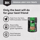 BLACK HAWK DOG CHICKEN JERKY STRAPS 100G