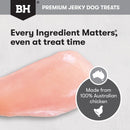 BLACK HAWK DOG CHICKEN JERKY STRAPS 100G
