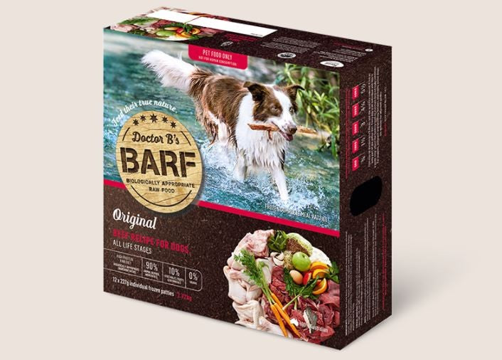 BARF FOR DOGS BEEF PATTIES 2.72 KG
