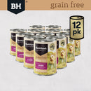 BLACK HAWK DOG WET FOOD GRAIN FREE LAMB 400G