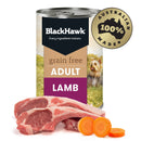 BLACK HAWK DOG WET FOOD GRAIN FREE LAMB 400G