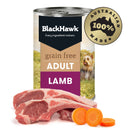 BLACK HAWK DOG WET FOOD GRAIN FREE LAMB 400G
