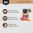 BLACK HAWK DOG WET FOOD GRAIN FREE LAMB 400G