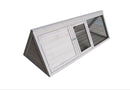 RABBIT HUTCH A FRAME WOOD W/BASE GREY 152x61x52cm