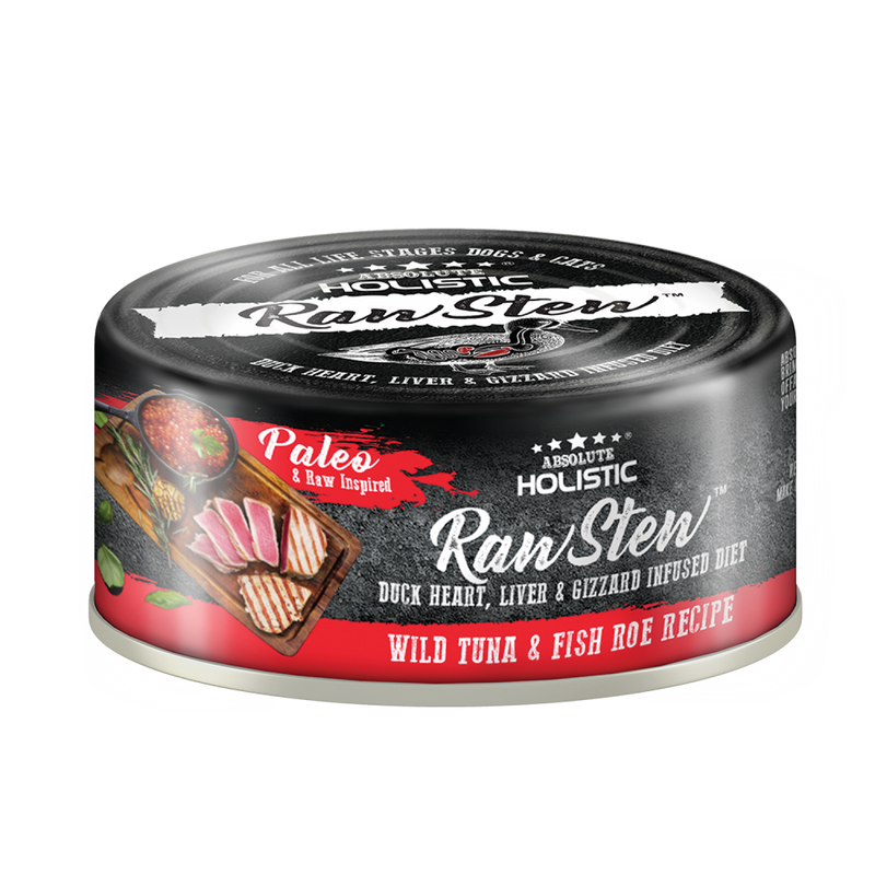 ABSOLUTE HOLISTIC RAW STEW WILD TUNA AND FISH ROE 80G [Sz:80g]