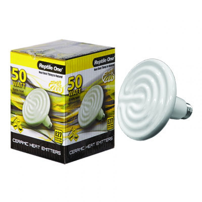 REPTILE ONE CERAMIC HEAT LAMP E27 SCREW FITTING [Sz:50W]