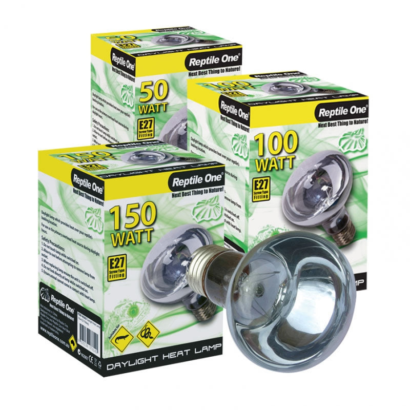 REPTILE ONE DAYLIGHT HEAT LAMP E27 SCREW FITTING [Sz:150W]