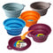 PET ONE SILICONE ROUND TRAVEL BOWL POP UP [Sz:760ml Cl:Grey]