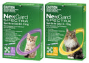 NEXGARD SPECTRA CAT 0.8KG - 2.4KG 3PK