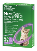 NEXGARD SPECTRA CAT 0.8KG - 2.4KG 6PK