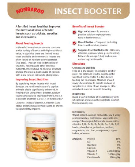 WOMBAROO INSECT BOOSTER 300G