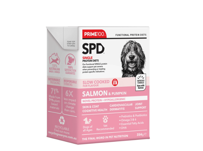PRIME100 SLOW COOKED SALMON AND PUMPKIN 354G [Ptn:Salmon & Pumpkin]
