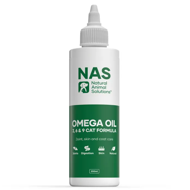 NAS OMEGA 3, 6, 9 OIL FOR DOGS AND CATS 200ML NATURAL ANIMAL SOLUTIONS