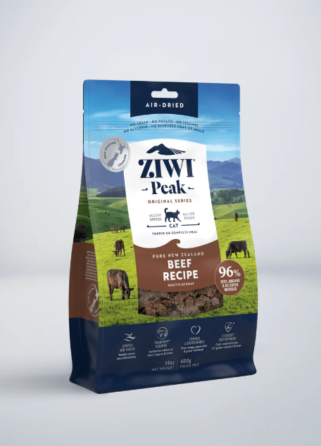 ZIWI PEAK CAT FOOD AIR DRIED BEEF 400G