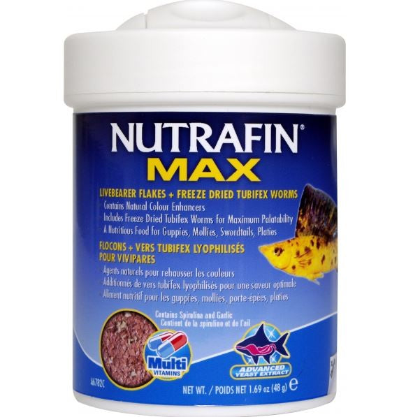 NUTRAFIN MAX LIVEBEARER FLAKES 48G
