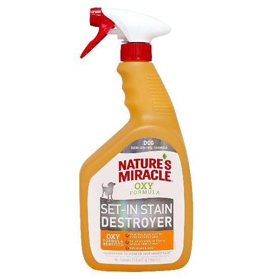 NATURES MIRACLE OXY SET-IN STAIN DESTROYER SPRAY 946ML