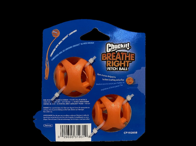 CHUCKIT! BREATH RIGHT FETCH BALL 2 PK SMALL