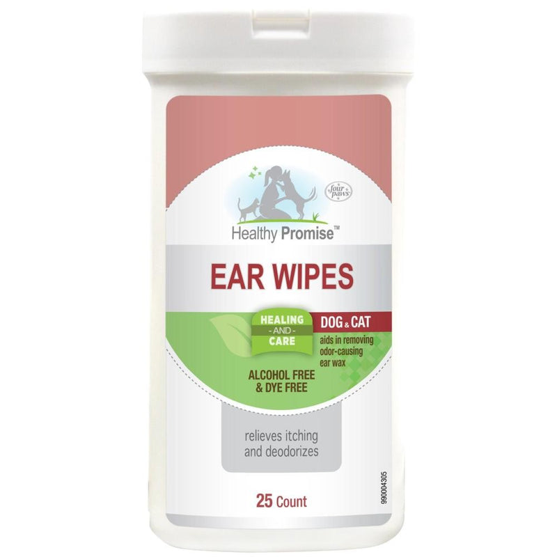 EAR WIPES 25 WIPES FOUR PAWS