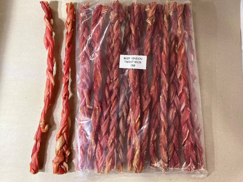 BEEF TENDON TWIST 40 CM