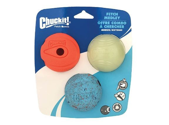 CHUCKIT! FETCH MEDLEY BALLS 3 PACK