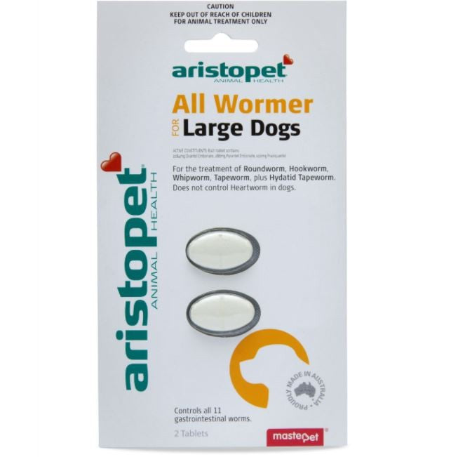 ARISTOPET ALL WORMER TABLETS FOR LARGE DOGS
