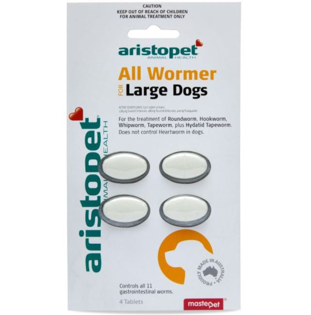 ARISTOPET ALL WORMER TABLETS FOR LARGE DOGS