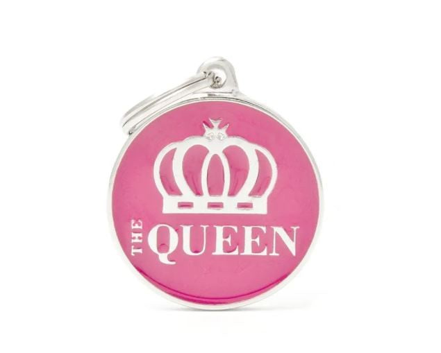MY FAMILY CHARM THE QUEEN DOG TAG