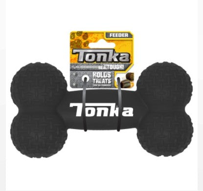 TONKA DIAMOND PLATE FEEDER BONE BLACK 20CM