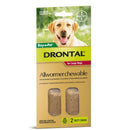 DRONTAL DOG ALLWORMER CHEWABLE UP TO 35KG 2 PACK