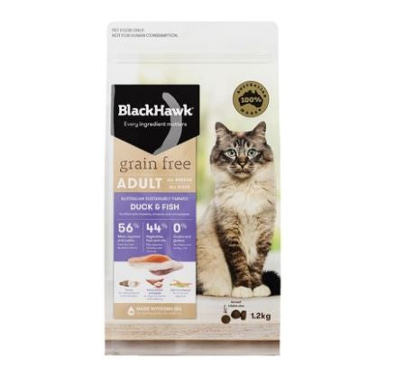 BLACK HAWK FELINE GRAIN FREE DUCK & FISH