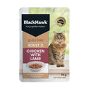 BLACK HAWK CAT WET FOOD GRAIN FREE CHICKEN WITH LAMB 85G