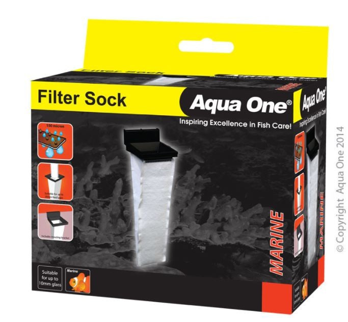 AQUA ONE FILTER SOCK WITH MOUNTING BRACKET