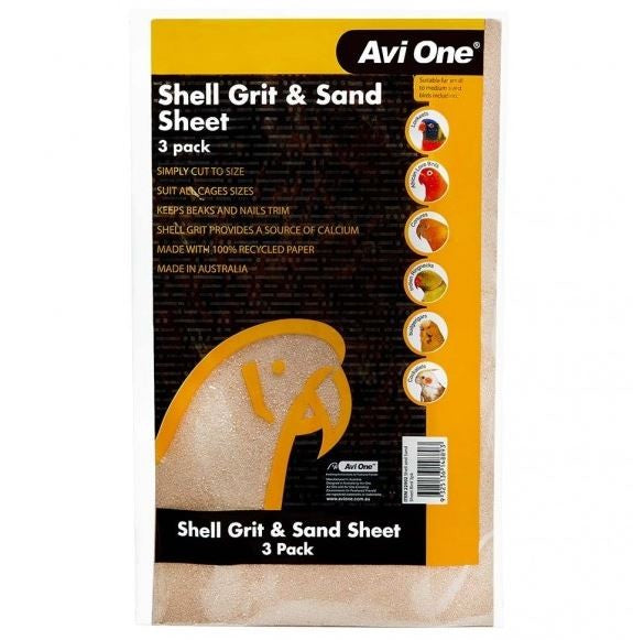 AVI ONE SHELL GRIT & SAND SHEET 3 PACK