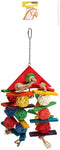 AVI ONE PARROT TOY WICKER BALLS WITH WOODEN TRIANGLE