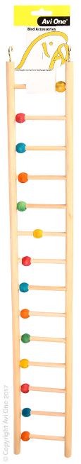 AVI ONE WOODEN LADDER WITH BEADS