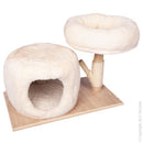 PET ONE SCRATCHING TREE CUBBY HOUSE & BRANCH BED