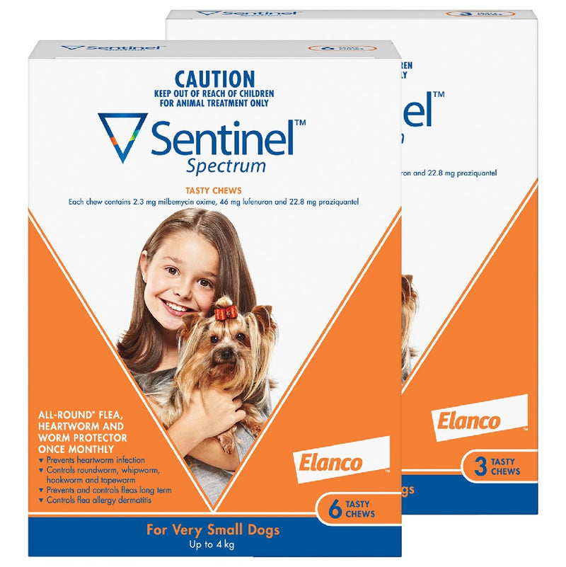 SENTINEL SPECTRUM CHEW DOGS UP TO 4KG