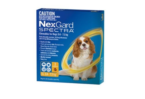NEXGARD SPECTRA DOG 3.6-7.5KG