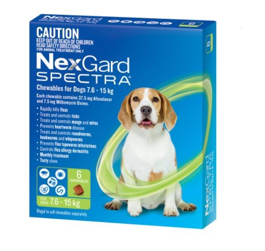 NEXGARD SPECTRA DOG 7.6-15KG