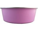 DELISIO DOG BOWL DESIGNER STAINLESS STEEL PINK