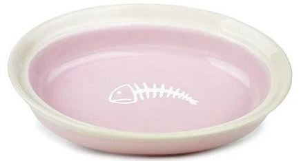 CATTITUDE CERAMIC FISHY PINK DISH