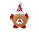 DOG TOY CHRISTMAS PLUSH DEER SQUEAKY