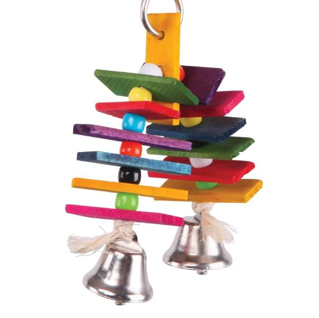KAZOO BIRD TOY ARCH CHIPS WITH BELL
