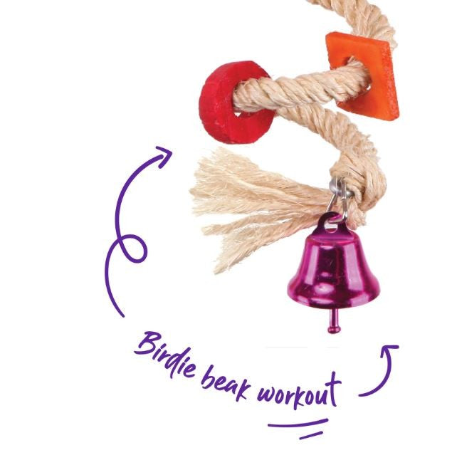 KAZOO SISAL ROPE WITH BELL SMALL