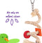 KAZOO BIRD TOY SISAL ROPE WITH BELL SMALL